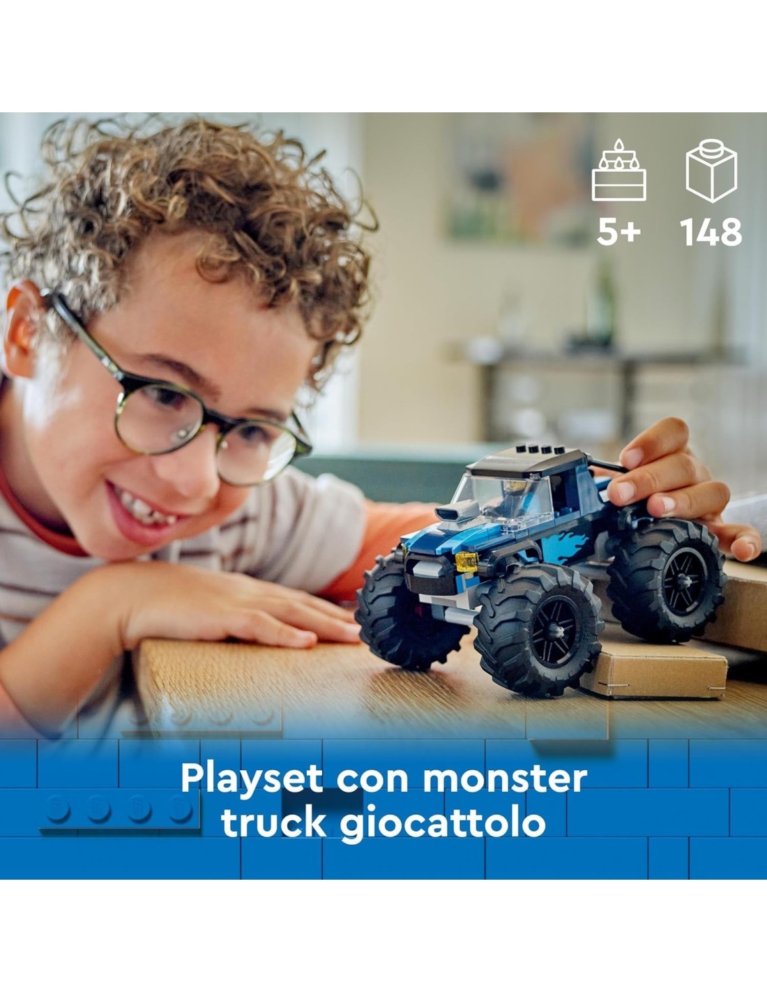 CITY 60402 MONSTER TRUCK BLU