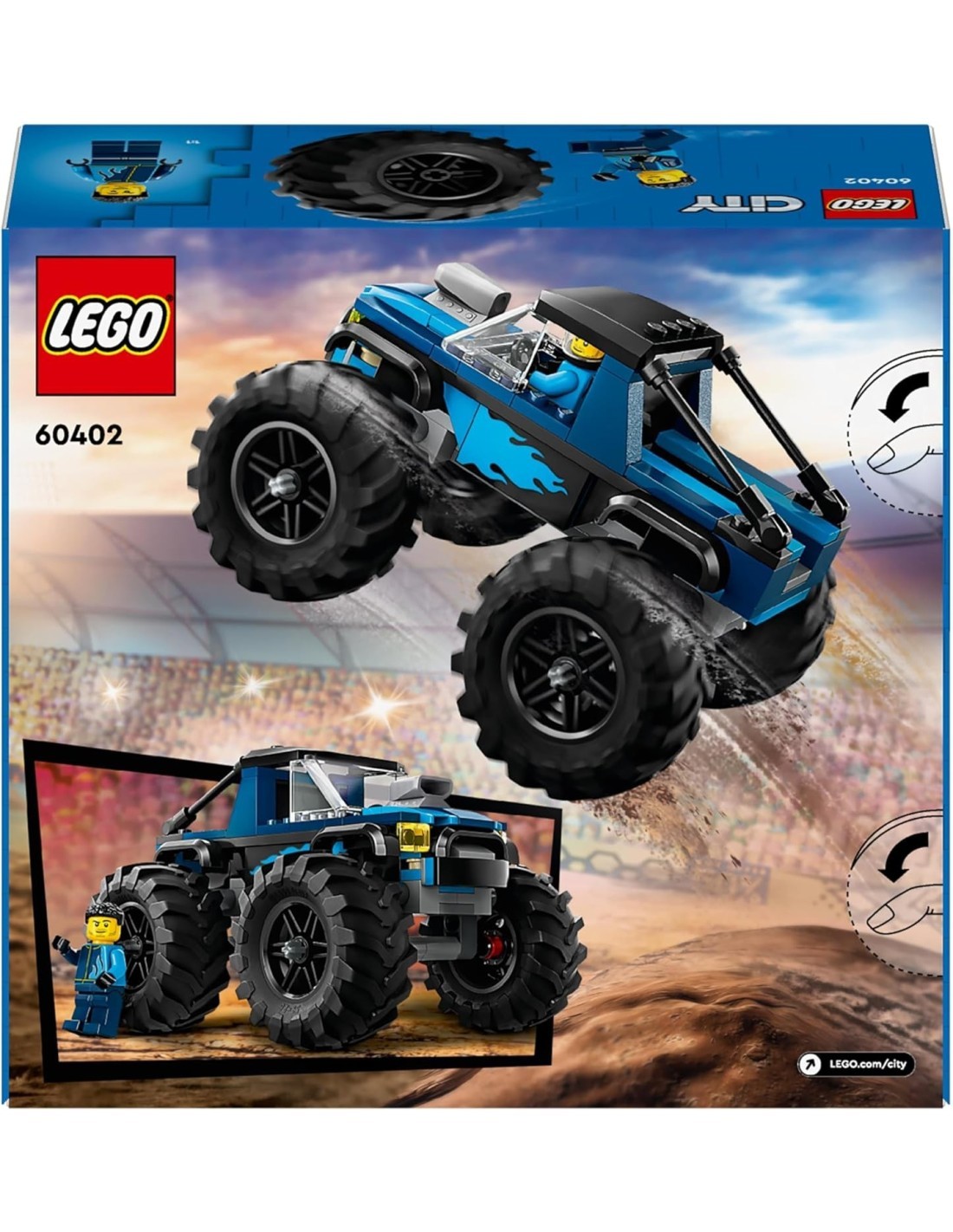 CITY 60402 MONSTER TRUCK BLU