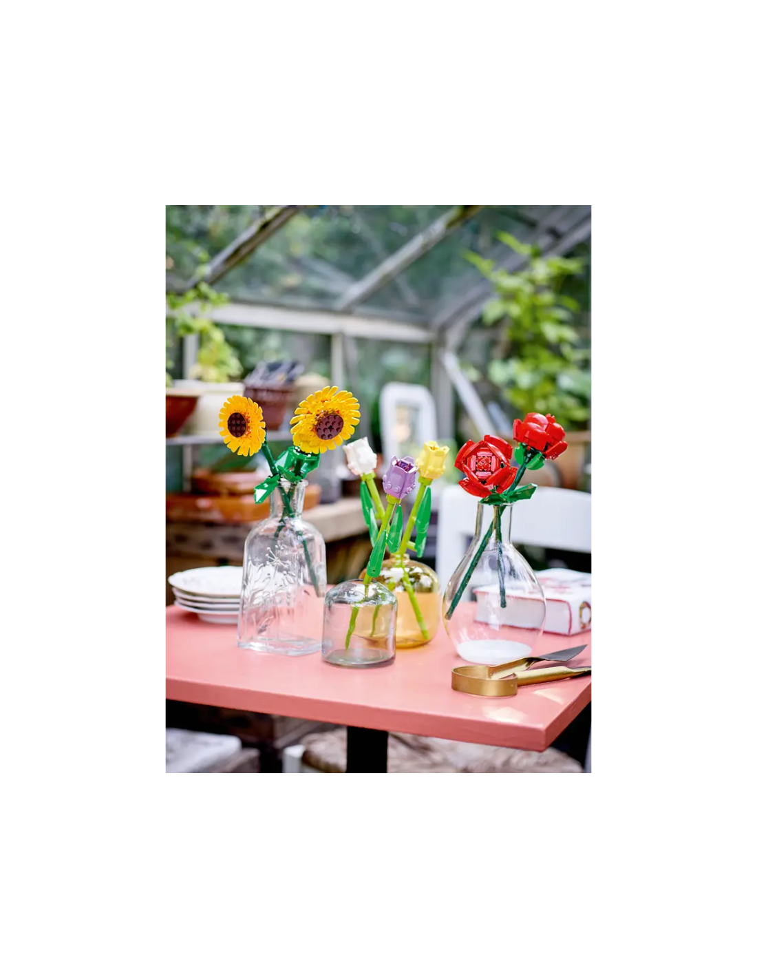 LEGO Creator Girasoli, Fiori Finti da Costruire, Decorazioni per Casa o Cameretta, Regalo Creativo per Bambini 40524