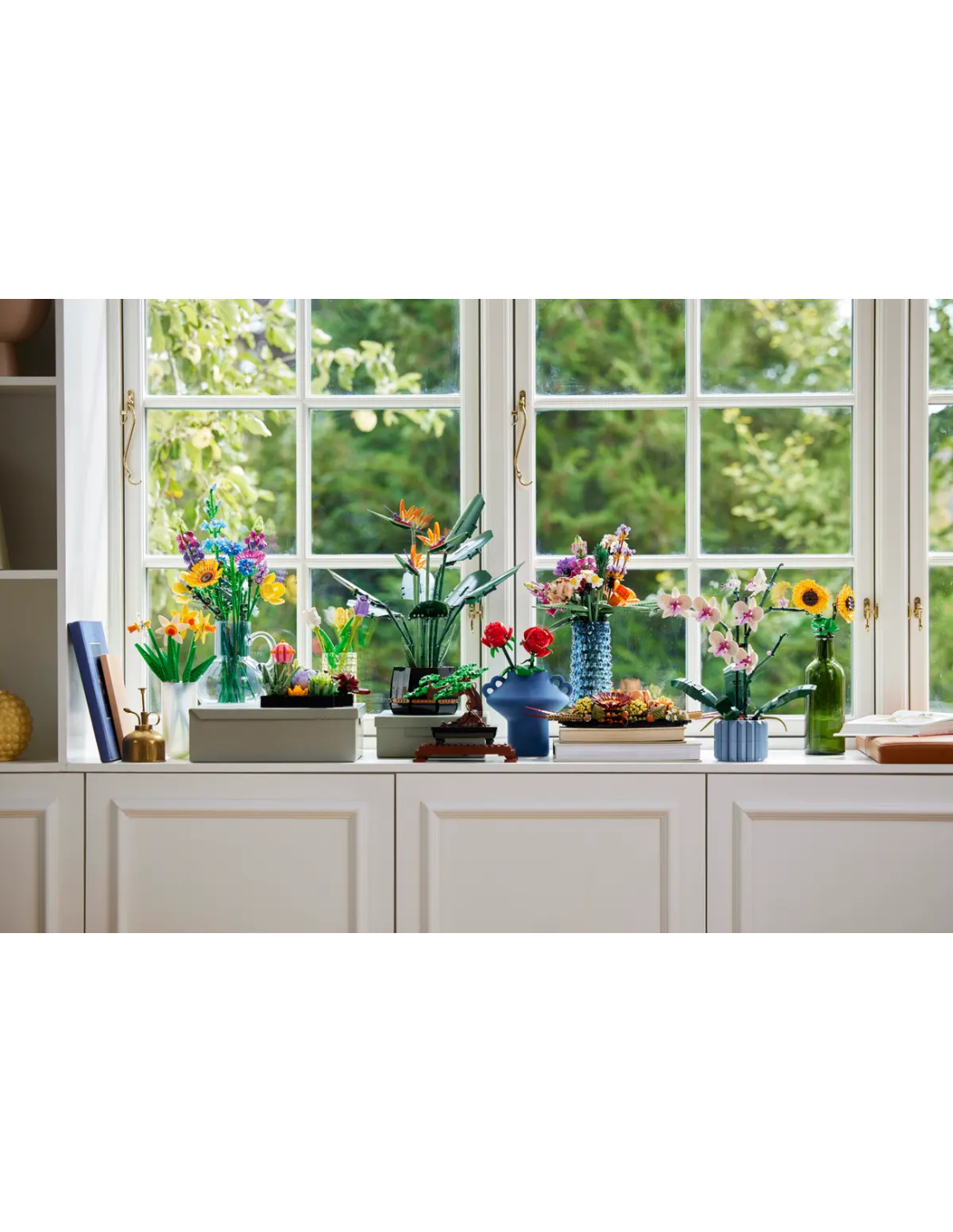 LEGO Creator Girasoli, Fiori Finti da Costruire, Decorazioni per Casa o Cameretta, Regalo Creativo per Bambini 40524