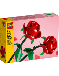 LEGO Creator Rose, Set di Fiori Finti da Costruire, Decorazione per Casa e Accessori per Bambini da 8 Anni 40460