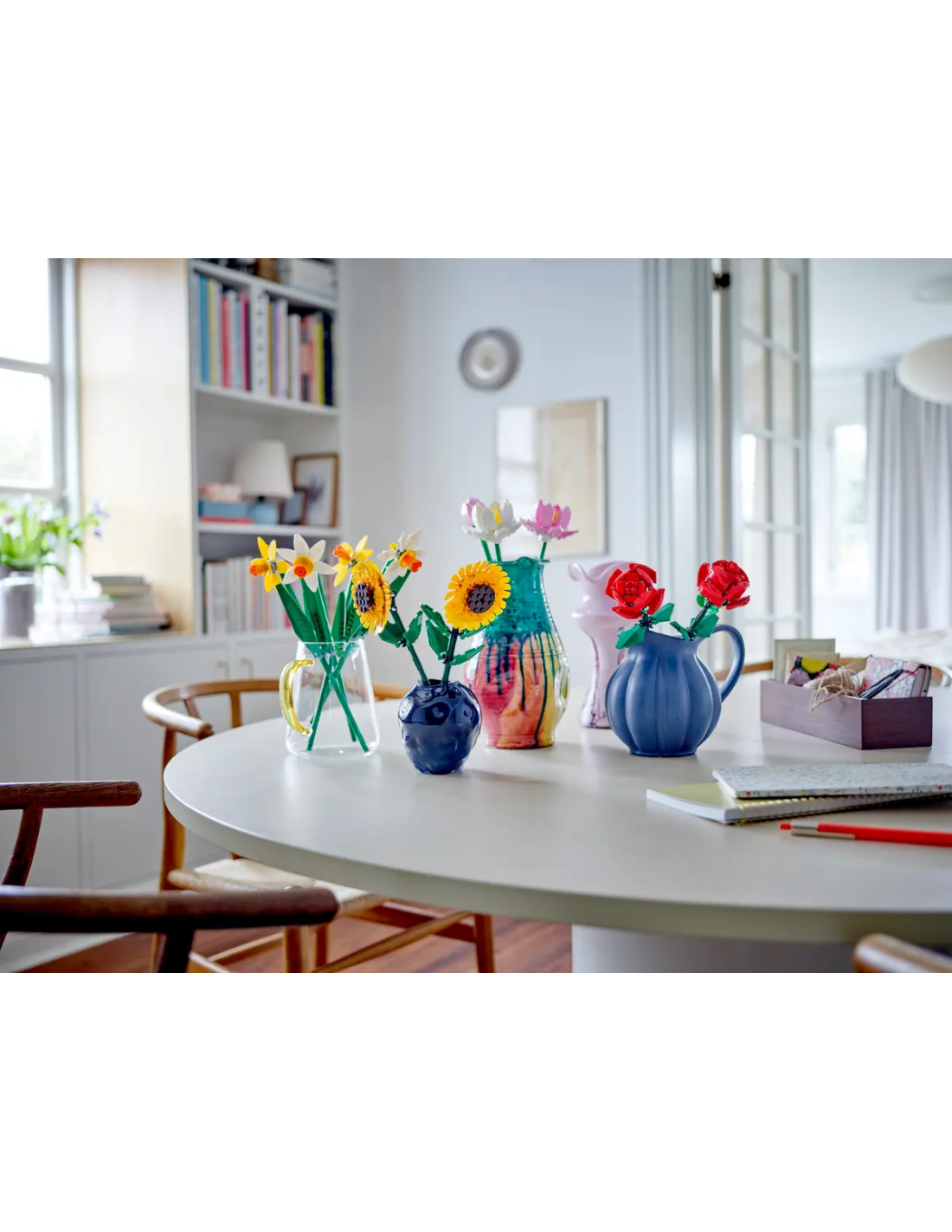 LEGO Creator Rose, Set di Fiori Finti da Costruire, Decorazione per Casa e Accessori per Bambini da 8 Anni 40460