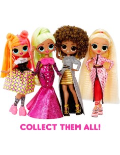 L.O.L. Surprise! Bambola OMG Fashion Neonlicious, con Abiti Trasformabili e Sorprese per Bambine