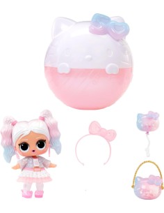 L.O.L. Surprise Loves Hello Kitty Tots, Edizione Limitata 50° Anniversario, Miss Pearly e Crystal Cutie, Accessori, Collezione