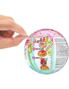LOL Surprise Mix & Make Birthday Cake, Bambola da Collezione con Abito-Torta Fai-da-Te e Decorazioni