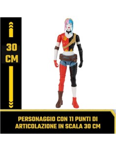 DC Comics, Harley Quinn da 30 cm, Supereroe Giocattolo Snodabile, Personaggio da Collezione 3 Anni+
