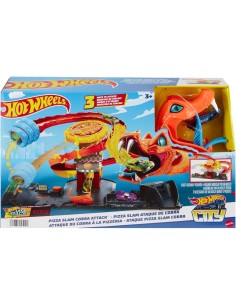 Hot Wheels Let's Race Netflix - Attacco del Cobra in Pizzeria con Macchinina