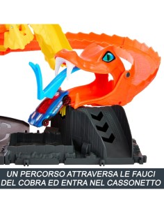 Hot Wheels Let's Race Netflix - Attacco del Cobra in Pizzeria con Macchinina