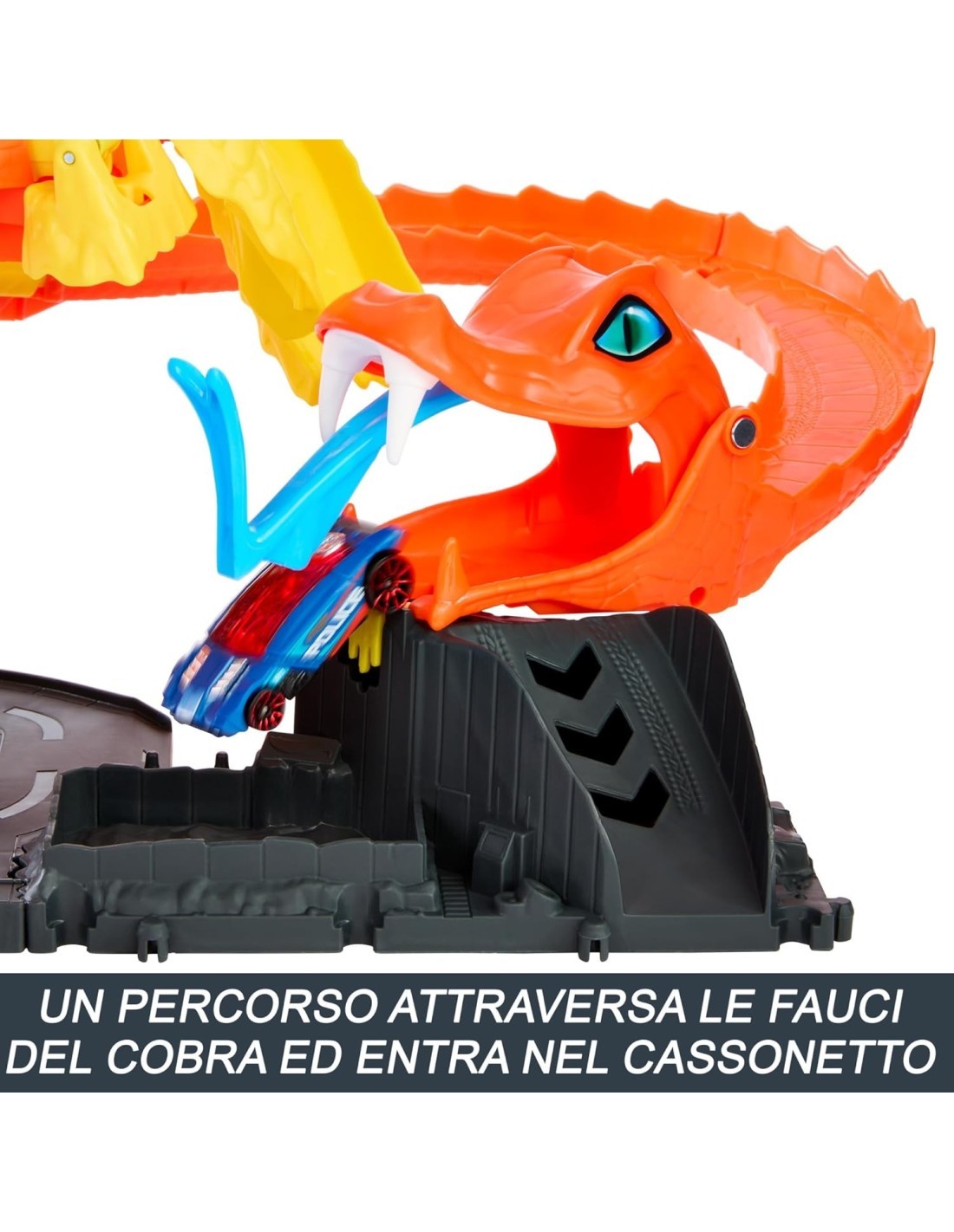 Hot Wheels Let's Race Netflix - Attacco del Cobra in Pizzeria con Macchinina