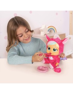 Cry Babies Loving Care Fantasy, Bambola Interattiva con Pigiama Intercambiabili, Giocattolo per Bambini dai 18 Mesi in Su
