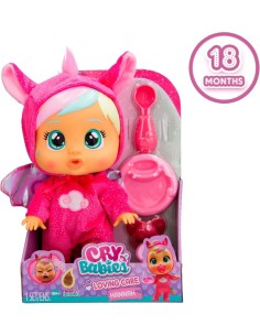 Cry Babies Loving Care Fantasy, Bambola Interattiva con Pigiama Intercambiabili, Giocattolo per Bambini dai 18 Mesi in Su