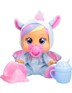 Cry Babies Loving Care Fantasy, Bambola Interattiva con Pigiama Intercambiabili, Giocattolo per Bambini dai 18 Mesi in Su