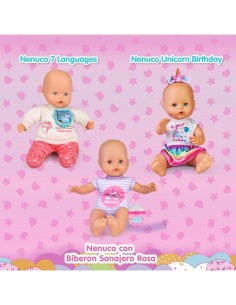 Nenuco Unicorn Birthday Famosa – Bambola Compleanno con Torta Personalizzabile