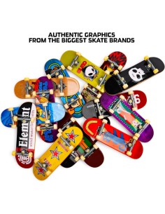 Tech Deck, fingerboard 96 mm, design autentici, grafiche skate iconiche, personalizzabile, per bambini 6+ anni