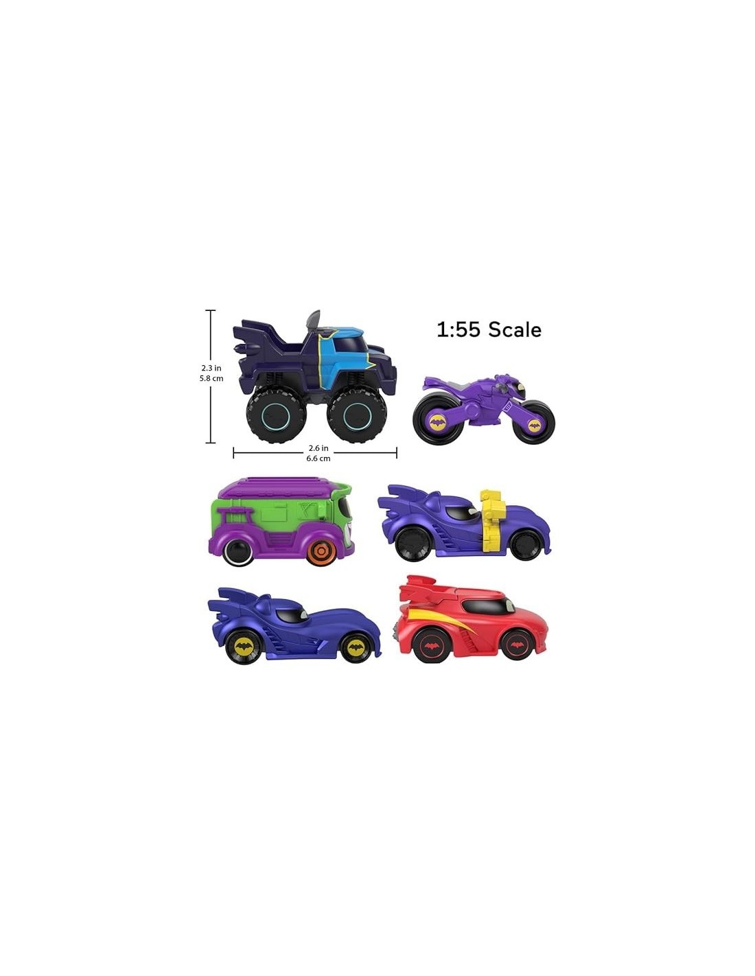 Fisher-Price Batwheels Veicoli Assortiti - Auto in Scala 1:55