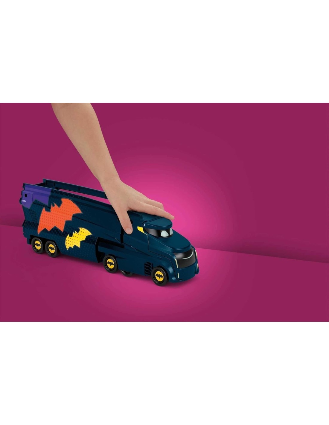 Fisher-Price DC Batwheels Bat-Autotreno con Veicolo Bam Batmobile