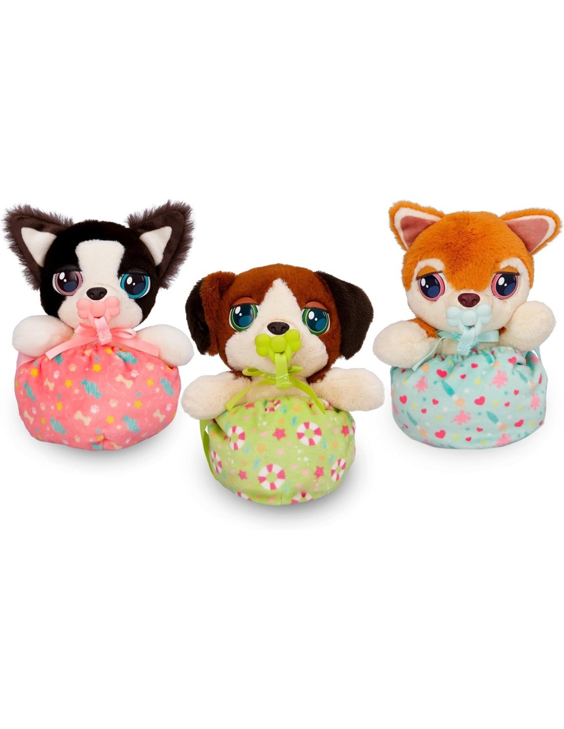 Baby Paws, mini cuccioli Beagle peluche interattivi, borsetta da portare, suoni realisti, giocattolo per bambini 3 anni+