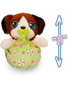 Baby Paws, mini cuccioli Beagle peluche interattivi, borsetta da portare, suoni realisti, giocattolo per bambini 3 anni+