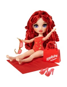 Rainbow High Swim & Style, Bambola 28 cm, Bambole Assortite, Costume da Bagno Rimovibile, Accessori Moda