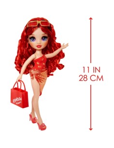 Rainbow High Swim & Style, Bambola 28 cm, Bambole Assortite, Costume da Bagno Rimovibile, Accessori Moda