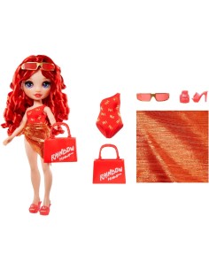 Rainbow High Swim & Style, Bambola 28 cm, Bambole Assortite, Costume da Bagno Rimovibile, Accessori Moda