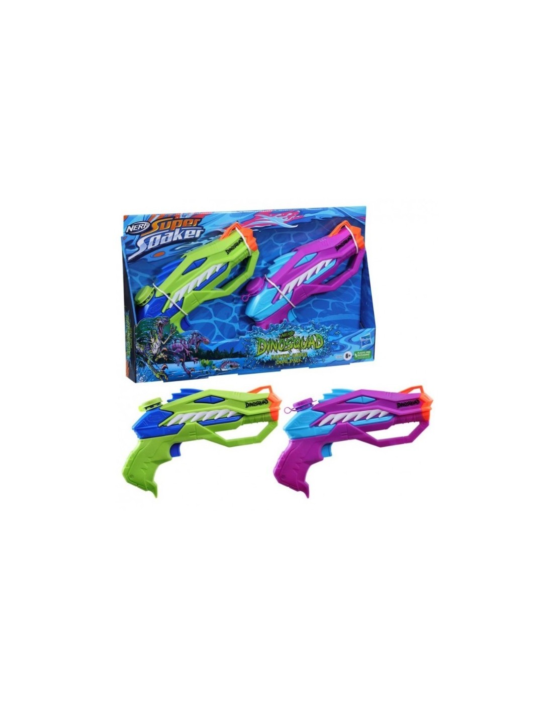 NERF F8436 SUPER SOAKER DINOSQUAD DUAL PACK