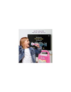 Barbie Party-Partymaker - Speaker Bluetooth e Microfono per Festeggiamenti