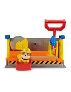 Rubble & Crew Officina di Rubble, Set da Costruzione con Personaggio Rubble, Sabia Kinetic Sand e Strumenti, 3 Anni+