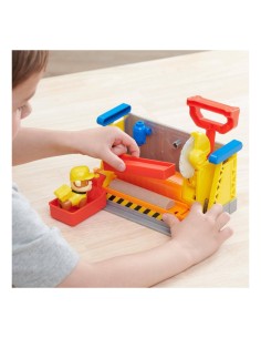 Rubble & Crew Officina di Rubble, Set da Costruzione con Personaggio Rubble, Sabia Kinetic Sand e Strumenti, 3 Anni+