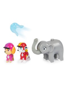 Paw Patrol Jungle Pups con 2 Statuette e Animale della Giungla