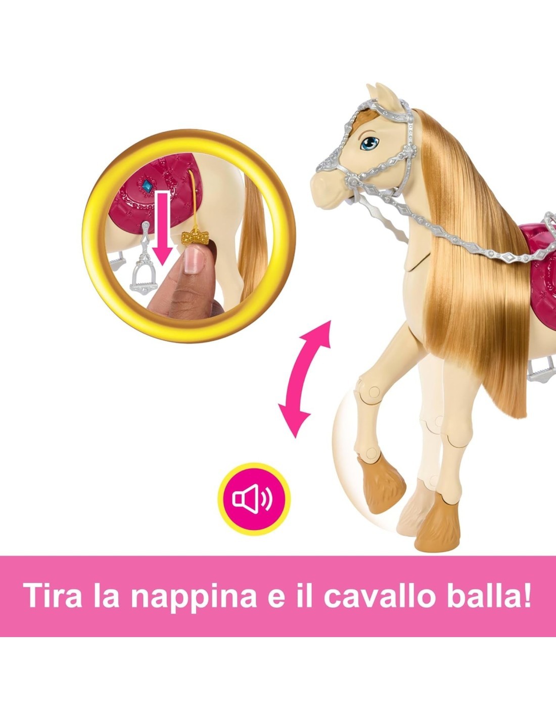 BARBIE, TORNADO, CAVALLO INTERATTIVO, 3+ ANNI