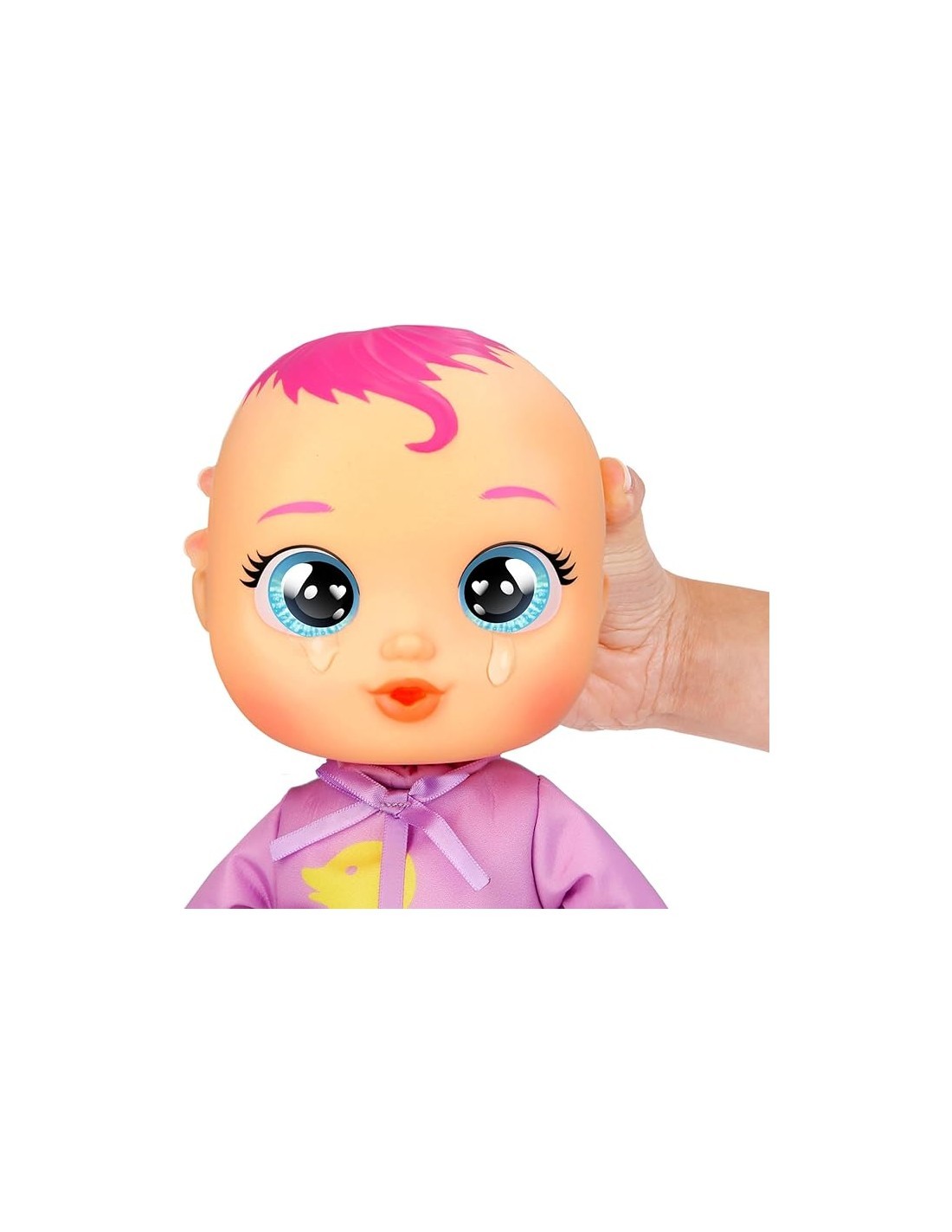 Cry Babies Newborn Bath Time Zoe, bambola che reagisce al bagno, giocattolo per bambini 18 mesi+