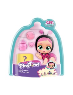 IMC Toys Bambola Bebé Tempo di Gioco 8,5 cm, Spingili e Strisciano, Multicolore, Modelli Assortiti