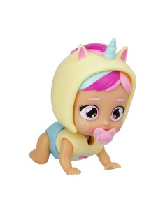 IMC Toys Bambola Bebé Tempo di Gioco 8,5 cm, Spingili e Strisciano, Multicolore, Modelli Assortiti