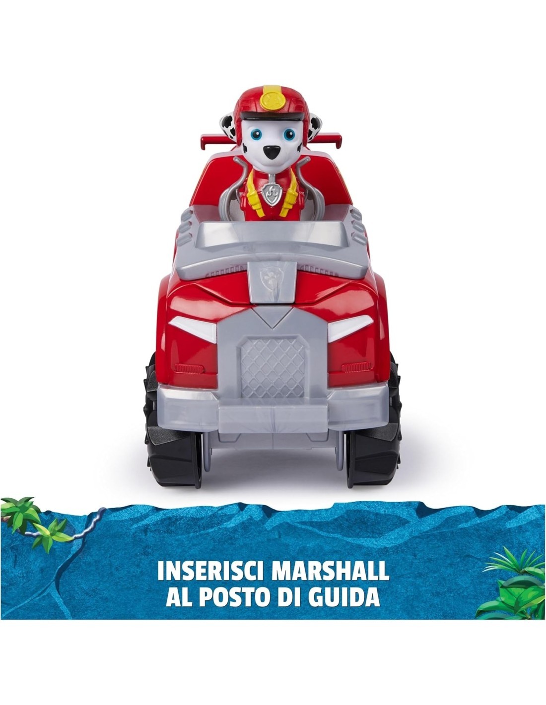 PAW Patrol Jungle Pups, veicolo elefante di Marshall, personaggio Marshall, giochi per bambini 3 anni+