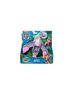 PAW Patrol Jungle Pups, Veicolo Falco di Skye, Jet Giocattolo con Personaggio di Skye da Collezione