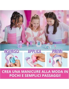 Cool Maker GO GLAM, Macchina Decora Unghie, Decora 200 Unghie con 4 Motivi, 2 Applicatori di Smalto e Maschera per Unghie, 7+