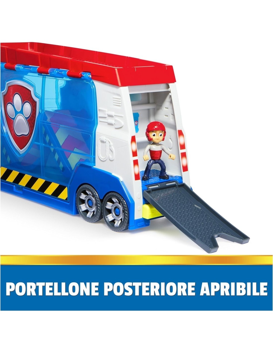 PAW Patroller Trasformabile con Lanciatore, Luci e Suoni - Include Ryder e Quad | Giocattolo per Bambini 3+ SPIN MASTER