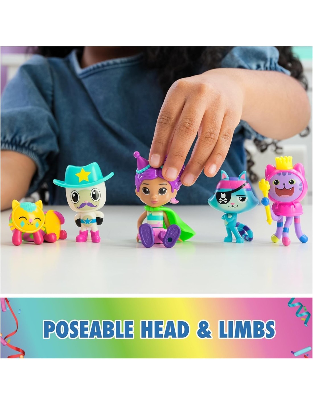 Gabby's Dollhouse, Set di 6 Personaggi con Scatola a Sorpresa e Accessorio, Giocattoli per Bambini 3+ Anni