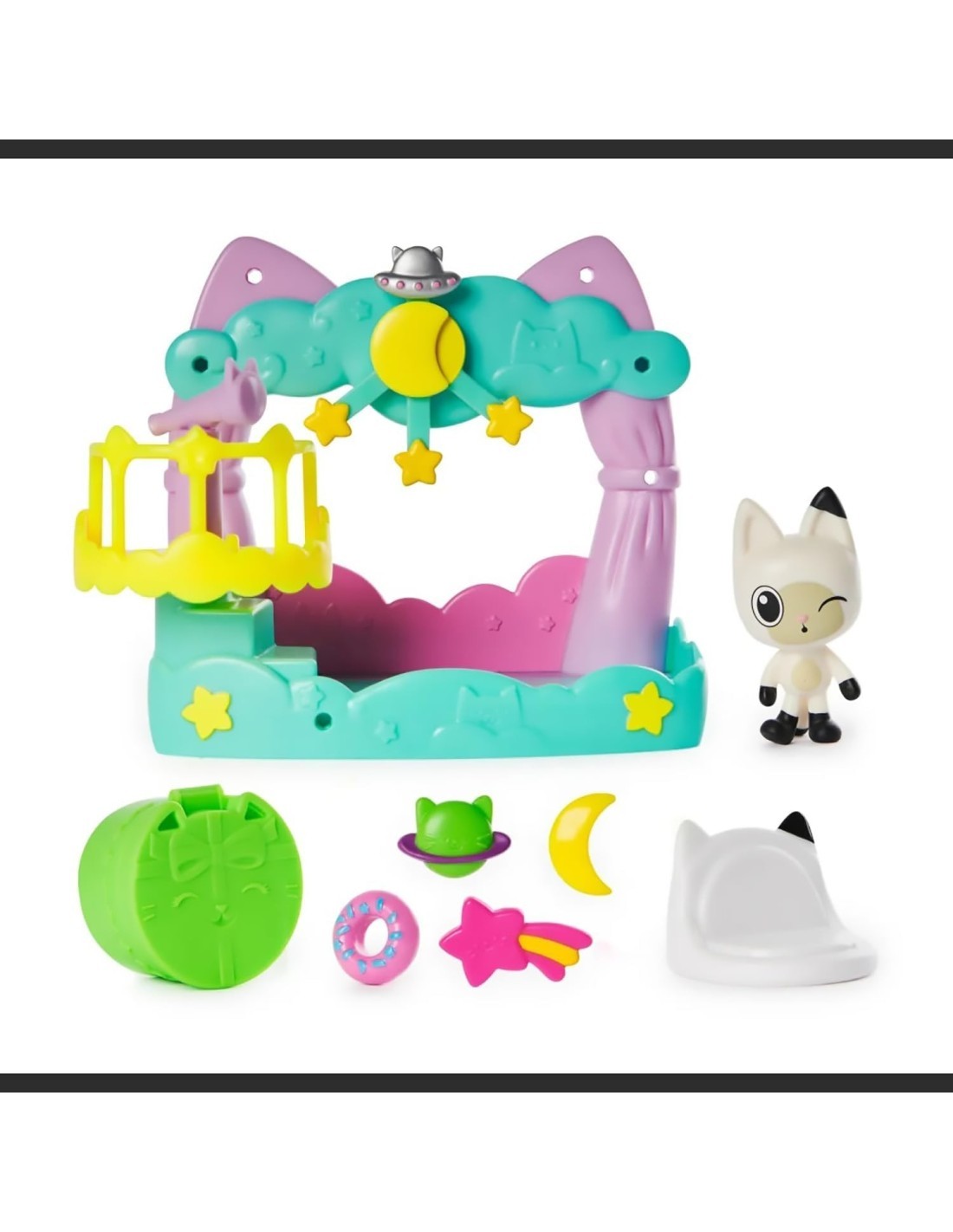 Gabby's Dollhouse, Balcony Decoration Assortimento, Decorazioni per Balcone di Gabby, 3+ Anni