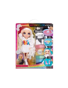 Rainbow High Watercolour & Create DIY Fashion Doll, Acquerelli Lavabili, Kit Tie-Dye, Colora, Crea, Gioca, Risciacqua e Ripeti