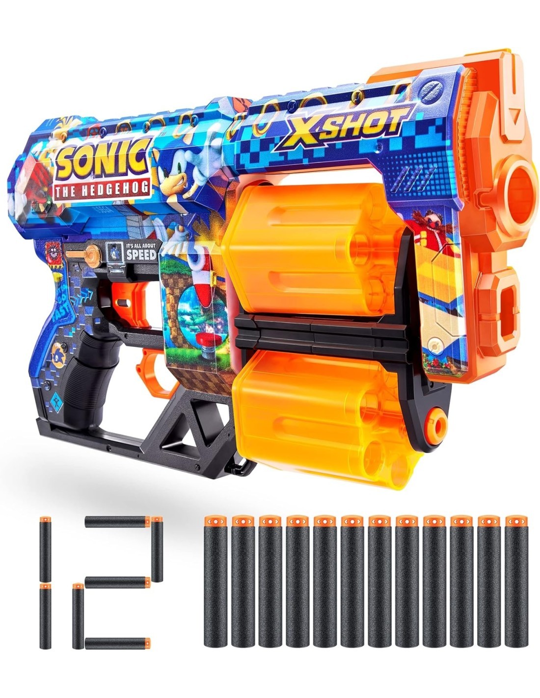 X-SHOT ZUR36583 SONIC DREAD SPARADARDI, PORTATA 27M, 12 DARDI INCLUSI