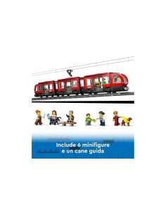 LEGO City Tram e Fermata del Tram 60423, Treno Giocattolo da Costruire, Idea Regalo Compleanno 2