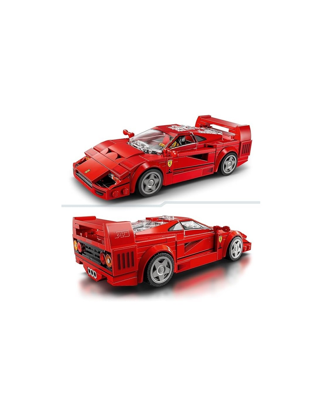 LEGO Speed Champions Ferrari F40 76934, Modellino Supercar da Costruire, Auto da Collezione, Minifigure Pilota