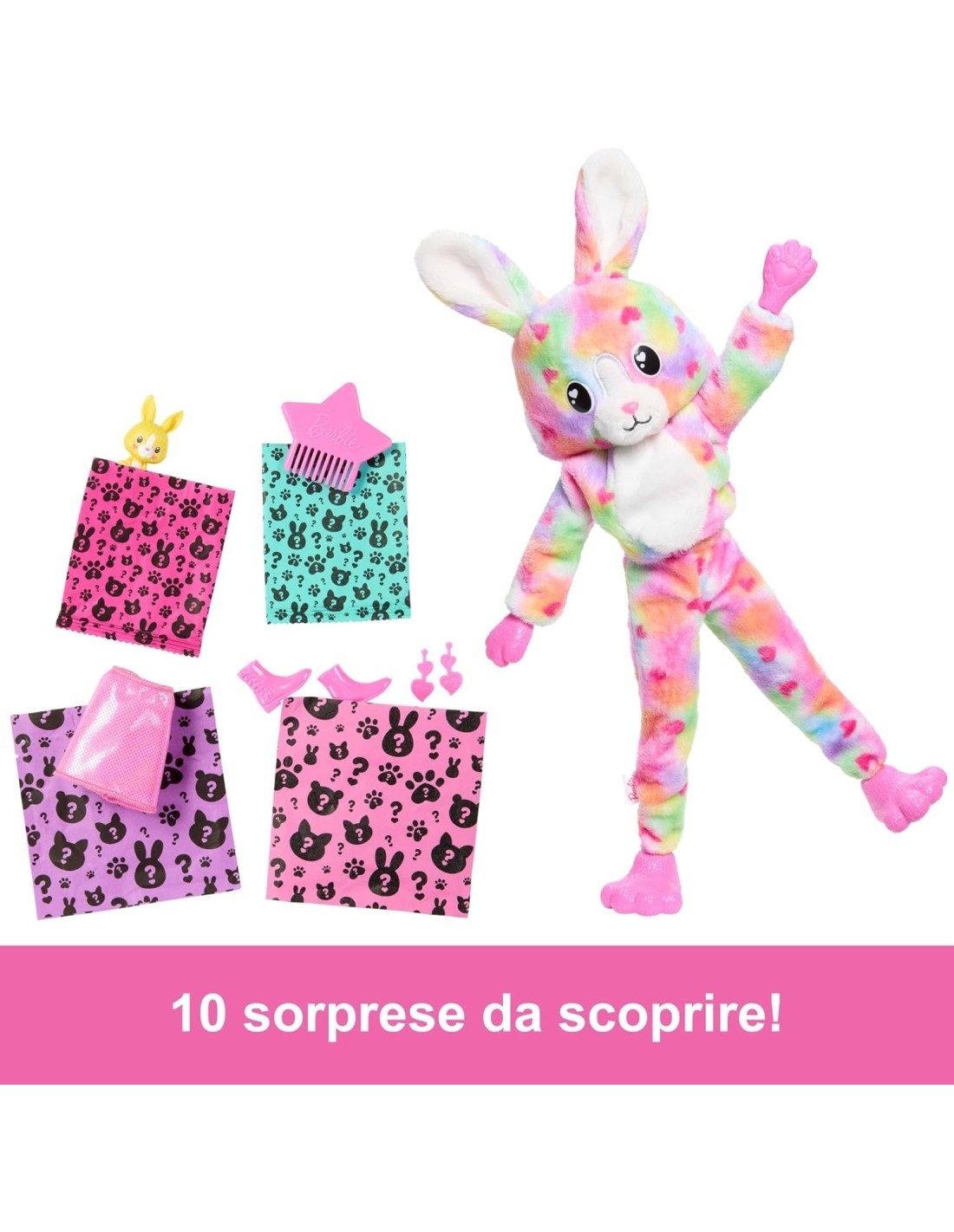 BARBIE, CUTIE REVEAL SERIE COLOR DREAM, BAMBOLA, 3+ ANNI
