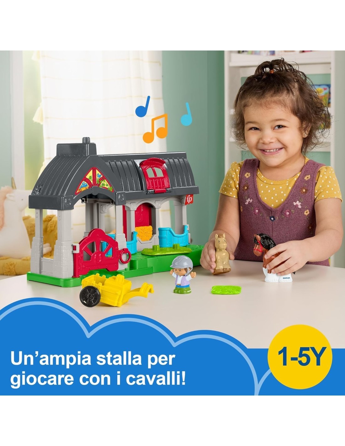 Fisher-Price Little People Maneggio dei Cavalli