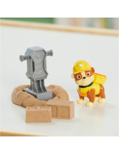 Rubble & Crew, Set di Action Figure Rubble e Mix con Kinetic Sand Build-It, 85,05 g, e Attrezzi per Costruzioni, 3+ Anni