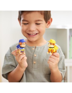 Rubble & Crew, Set di Action Figure Rubble e Mix con Kinetic Sand Build-It, 85,05 g, e Attrezzi per Costruzioni, 3+ Anni