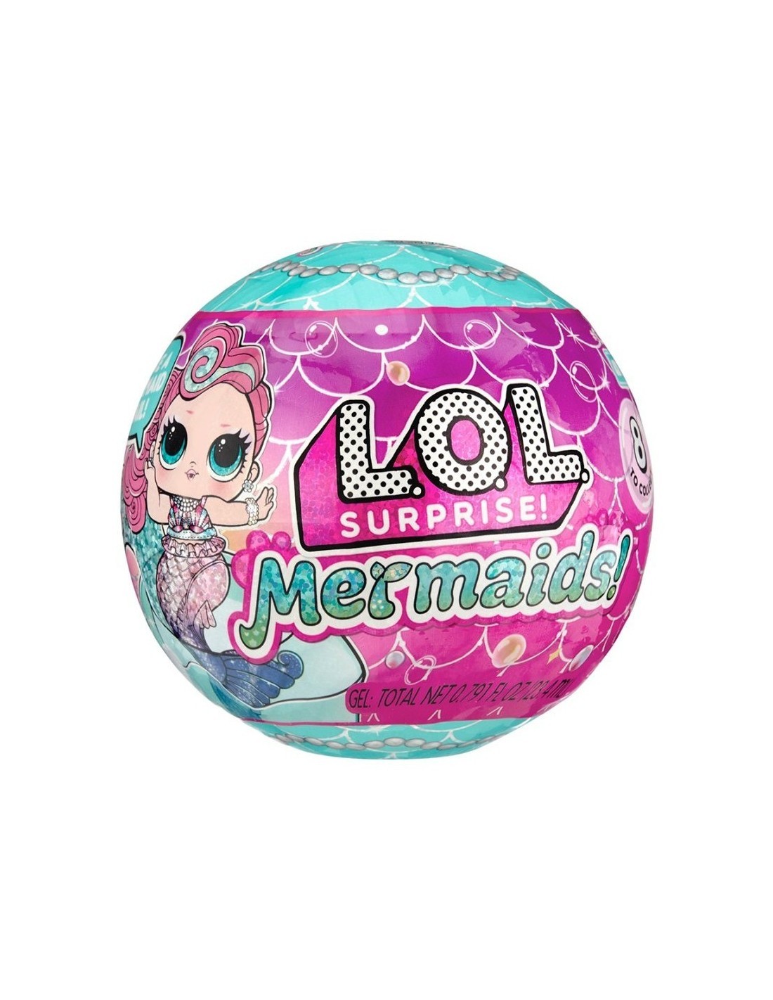 L.O.L. Surprise Mermaids, Giocattoli Sirene, Unboxing Magico, Conchiglia Sorprendente, Accessori e Adesivi, Collezione, Età 3+