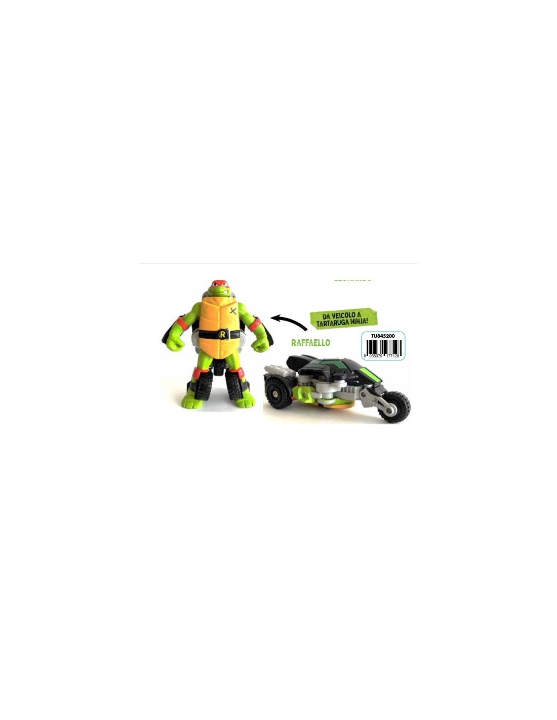 NINJA TURTLES TU845200 RAFFAELLO TWIST'N MUTATE